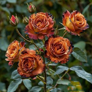 Роза плетистая Оранжевый Бриллиант купить по цене от 450р. в интернет-магазине «Посадика» с доставкой почтой в в Полярныйе и по всей России – [изображение №1].